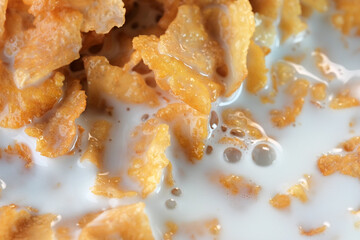 Cornflakes with sugar icing
