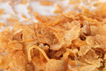 Cornflakes with sugar icing