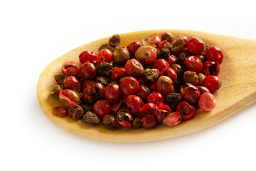 Red hot pepper and black pepper seeds