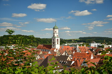 Fachwerkhäuser, Kirche und Industrie von Biberach an der Riß