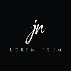 Letter JN luxury logo design vector