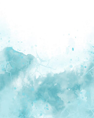 Abstract colorful watercolor for background. Digital art painting.