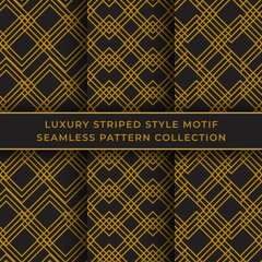 luxury elegant geometrical motif seamless pattern vector graphic