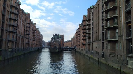 Speicherstadt in Hamburg.