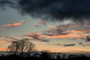 Fototapeta premium fire in the sky