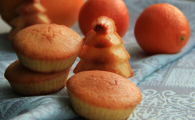 delicate delicious orange muffins for tea