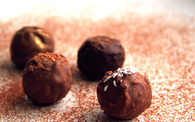 a gentle milk truffle handmade chocolates with raspberries