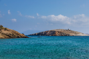 Fototapeta na wymiar View of the small chapel. Folegandros Island, Greece.