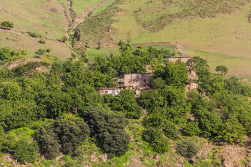 Fototapeta na wymiar Small village in Badakhshan Province of Afghanistan