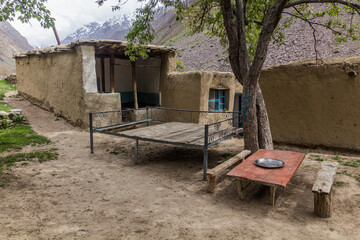 Jizev (Jisev or Jizeu) village in Pamirs mountains, Tajikistan