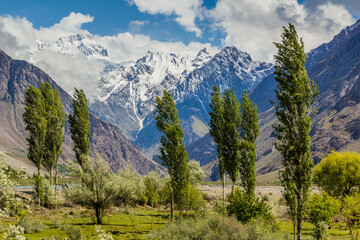 Panj river valley in Pamir mountains, Tajikistan