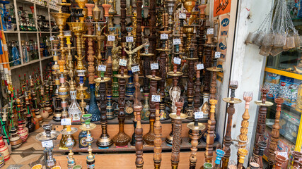 Hookah in souvenir shop in Shiraz, Iran