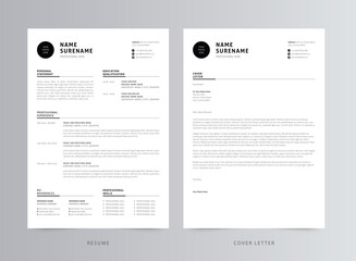 Clean And Modern Resume/CV Template Design