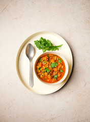 Peas and sausage stew