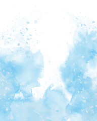 Abstract colorful watercolor for background. Digital art painting.