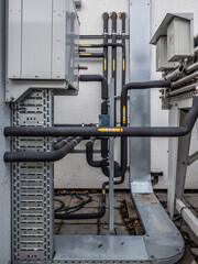 Cooling systems behind the supermarket