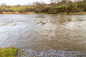 River Afon Teifi near cardigan