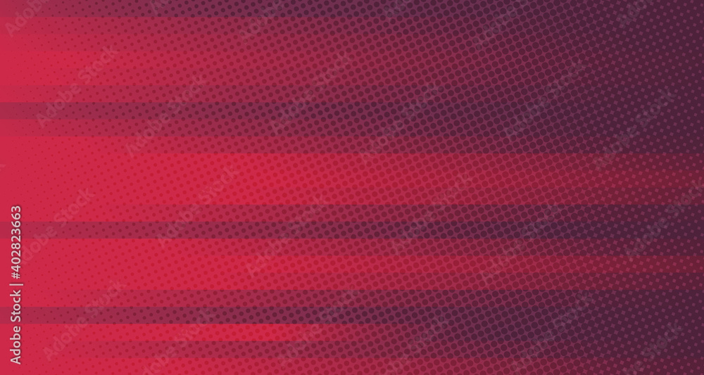 Poster abstract gradient red and purple lines pattern template design. decorating with geometric circle hal