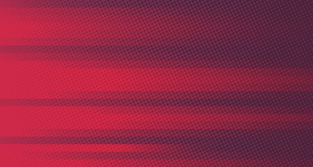 Abstract gradient red and purple lines pattern template design. Decorating with geometric circle halftone element one side of futuristic background. illustration vector