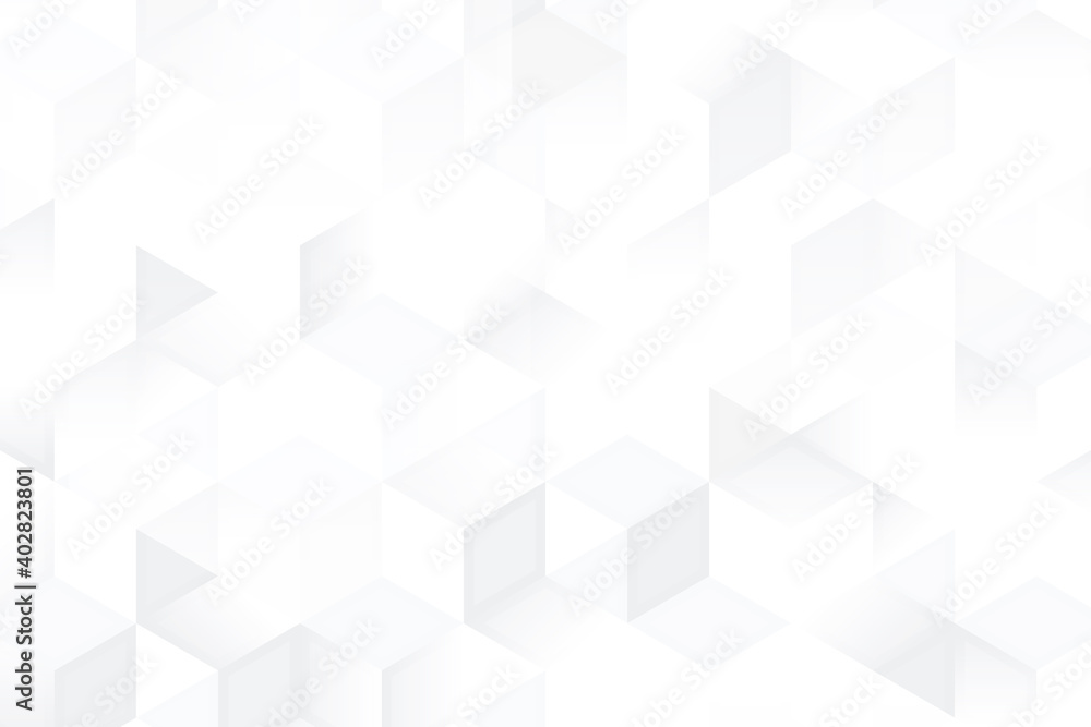 Poster abstract gradient grey and white pattern design of technology design template. overlapping with geom