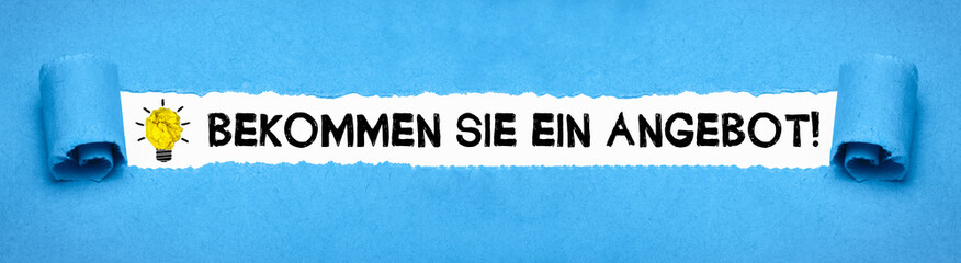 Bekommen Sie ein Angebot!