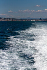 view of naples from the sea