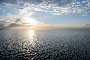 the tranquility of the wild beach