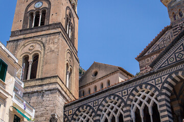 Fototapeta na wymiar church on amalf Amalfi cathedral