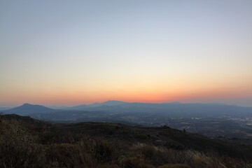 Fototapeta premium sunrise in the mountains