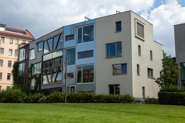 construction sites for new residential and apartment buildings around Berlin's