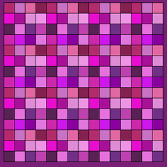 Fototapeta premium Pattern square pink and purple shades