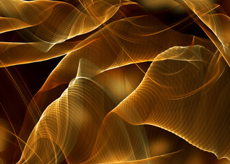 Golden abstract decorative texture  background  for  artwork  - Illustration