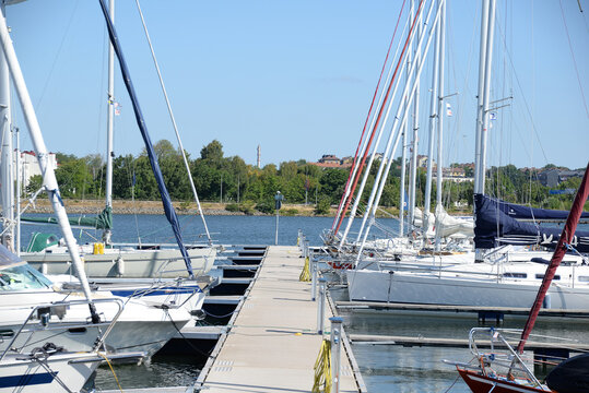 Marina in Karlskrona, Schweden