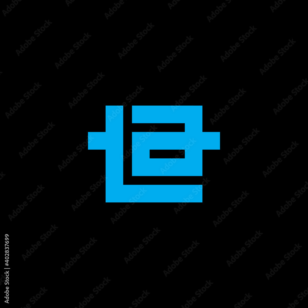 Poster ta - vector design element or icon. logo with letters t and a. monogram or logotype.