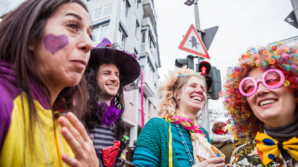 Karneval Party ,Fasching draußen.