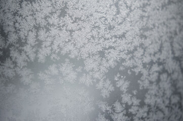frosty pattern on the window