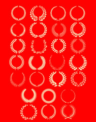 vector works emblem frame and logo pattern