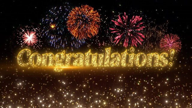 broadcast congratulation concept graphics video