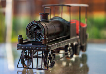 Iron Train Engine Vintage Toy Rust
