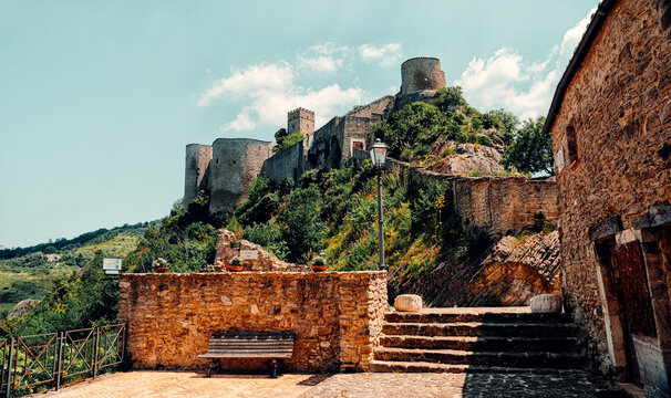 Roccascalegna Castle is a defensive structure located in the municipality of Roccascalegna, in the province of Chieti, Italy. Located on top of a rocky ledge	
