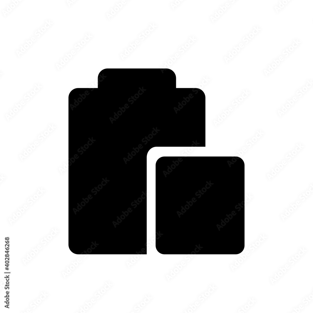 Aufkleber paste user interface icon in glyph style