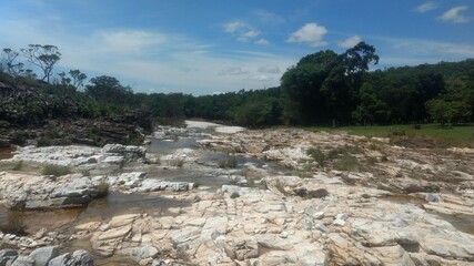 view of the mountain river