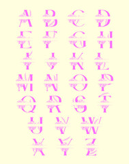 vector works alphabet monograms