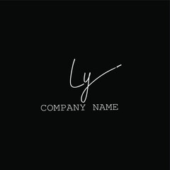 Ly handwritten logo for identity