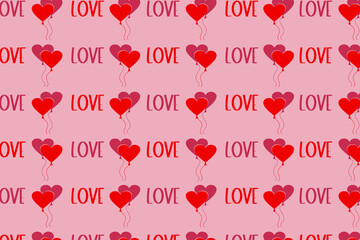 Vector Illutration Valentine Digital Paper, Valentine Pattern, Valentine Sublimation