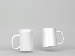 Blank ceramic mug mockup