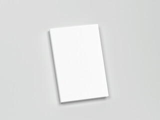 Blank book cover mockup