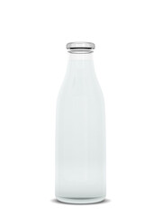 Glass bottle with water