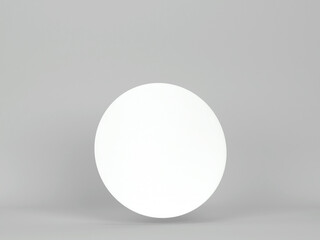 Blank round sticker mockup