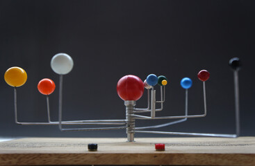 Solar System Model, selective focus.